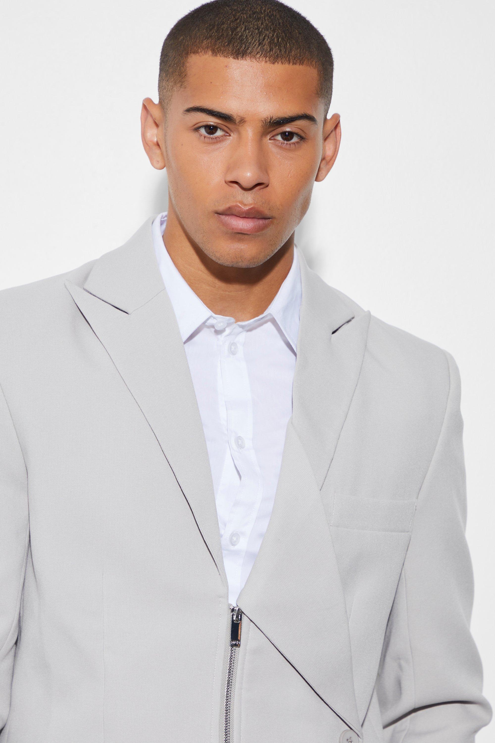 Relaxed Zip Blazer